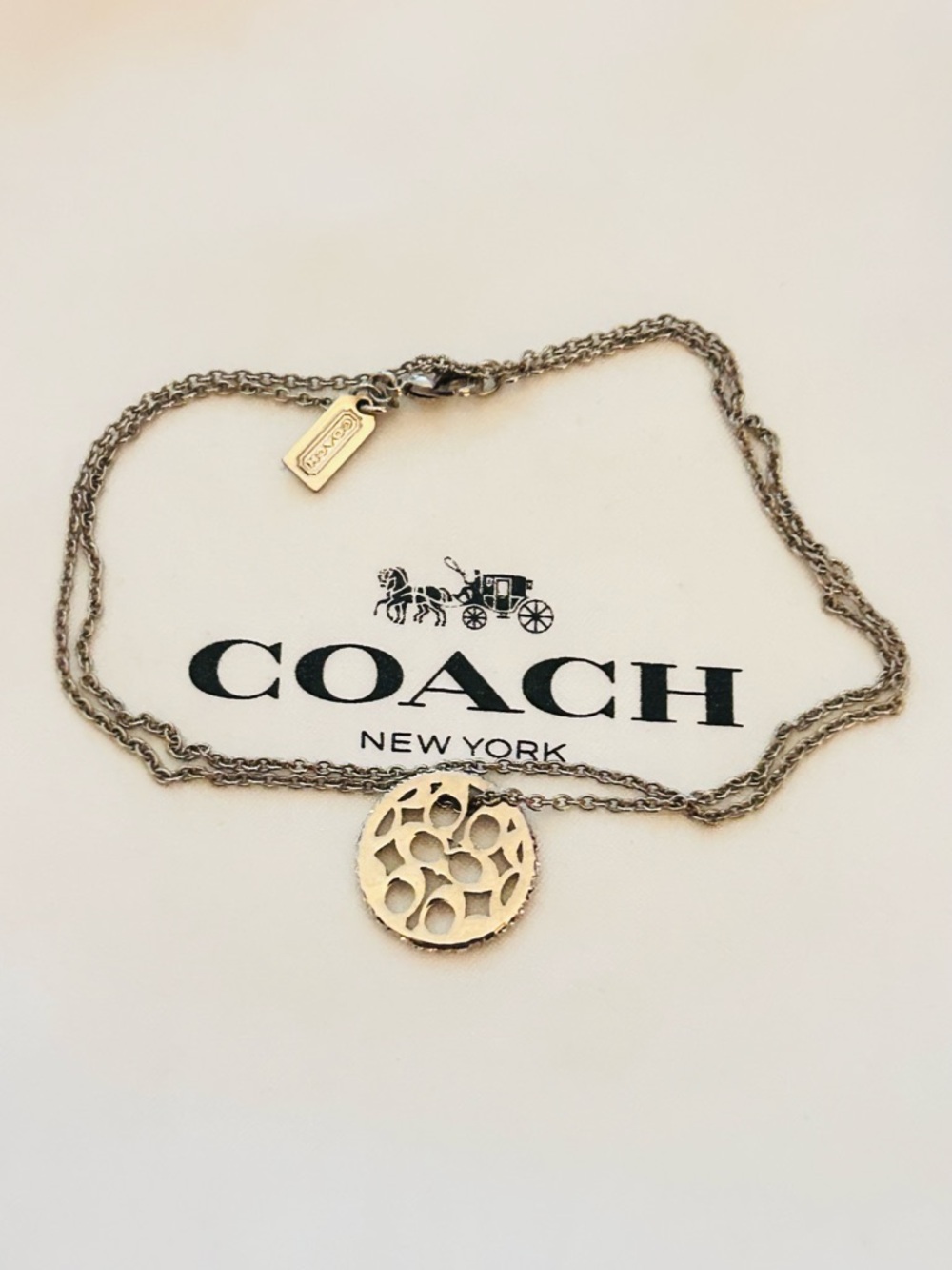 Coach Swarovski Charm Necklace ( NECKLACE ONLY ) - Picture 3 of 12